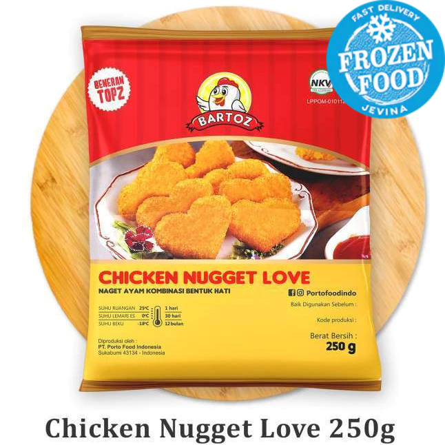 

Bartoz Chicken Nugget Love 250Gr