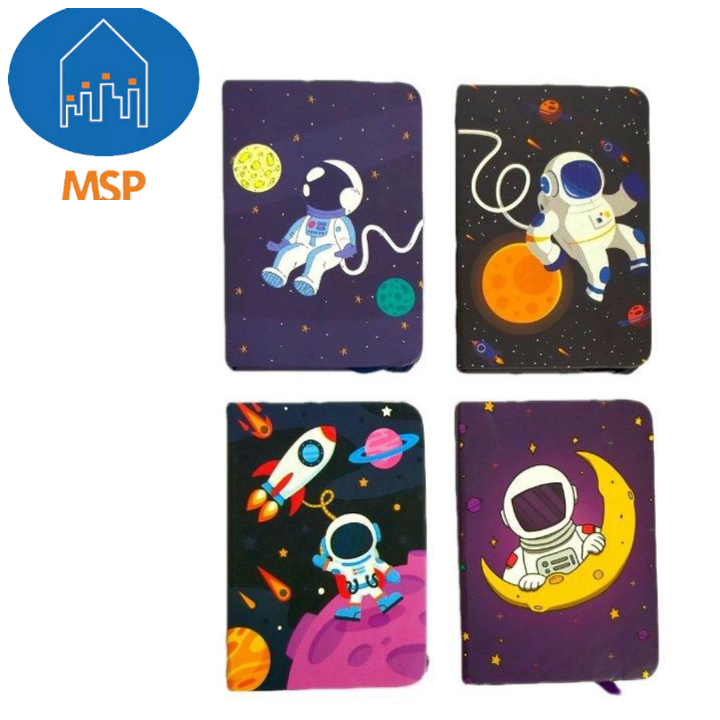 

Notebook Bergaris/Notepad Bergaris/Ukuran A7 Cover Astronot/MSP-A10/1 Pcs