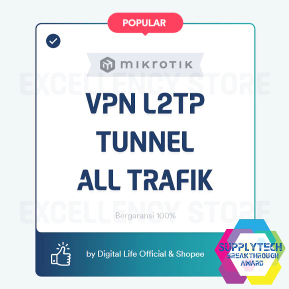 VPN L2TP Tunnel Mikrotik - All Trafik (Efektif Akselerasi All Trafik)