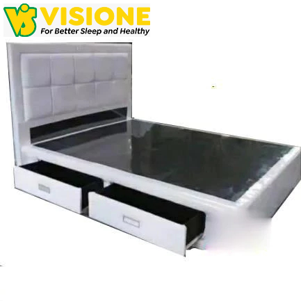 ( COD ) Dipan Divan Ranjang Laci + Sandaran Kasur Tempat Tidur SpringBed Busa Modern Minimalis Mewah