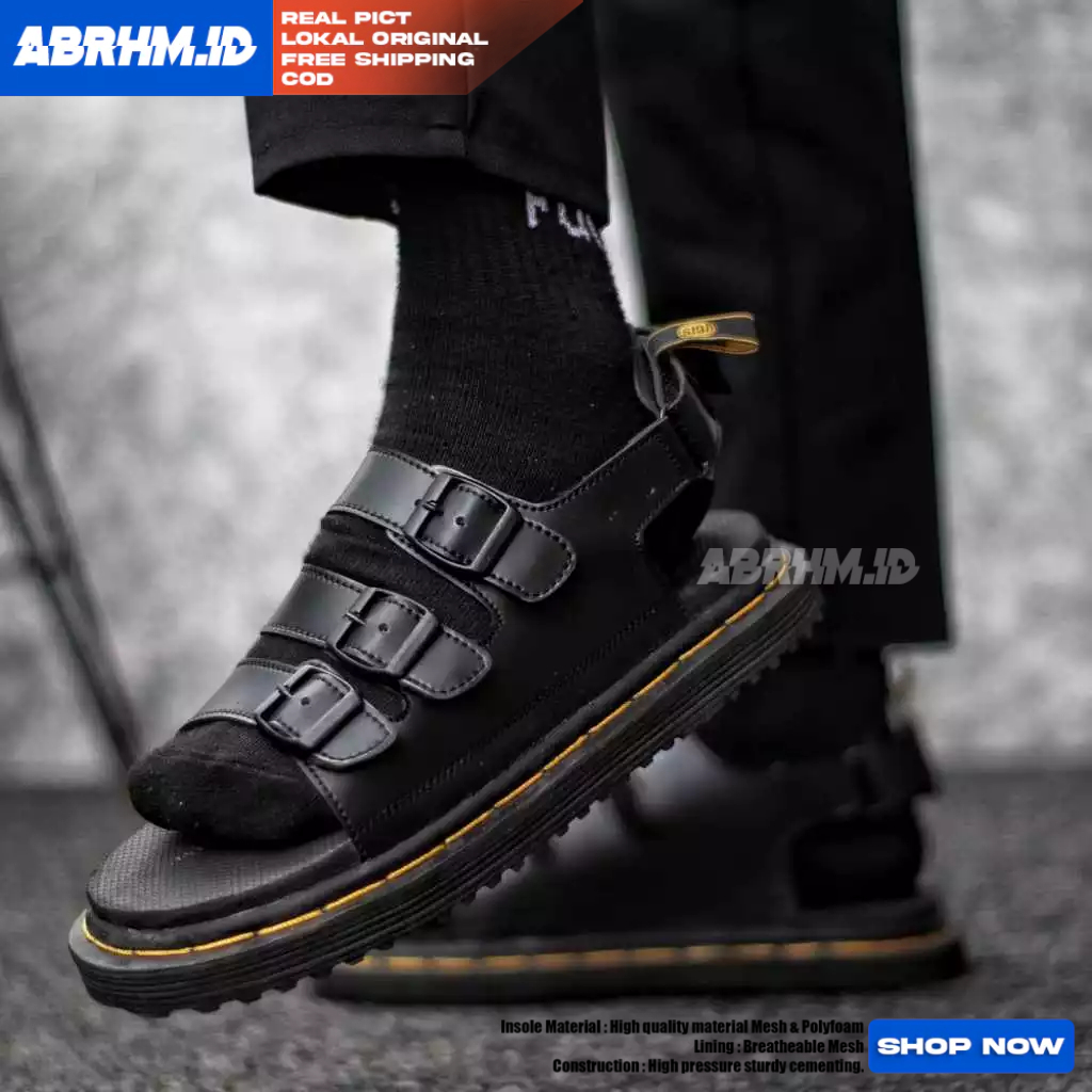 ABRHM Sandal Slide Pria Docmart Sendal Selop Pria Distro Original