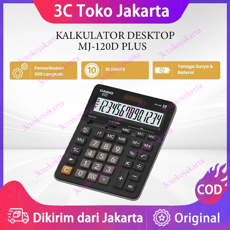 

KALKULATOR MEJA ORIGINAL CASIO MJ120D PLUS - Check & Correct Calculator Desktop