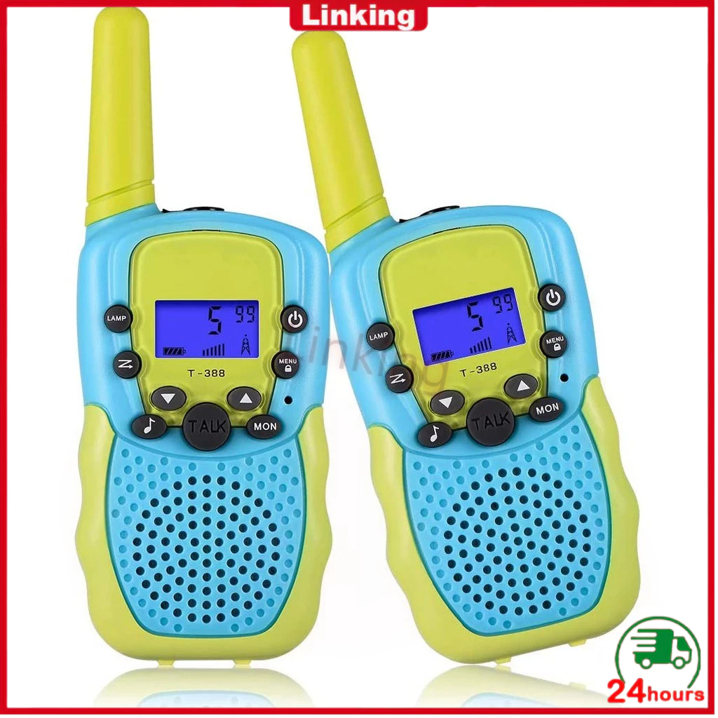 【COD】Mini HT colorful handy talky walkie talkie mainan untuk anak anak walky talky kerja untuk 1-3KM
