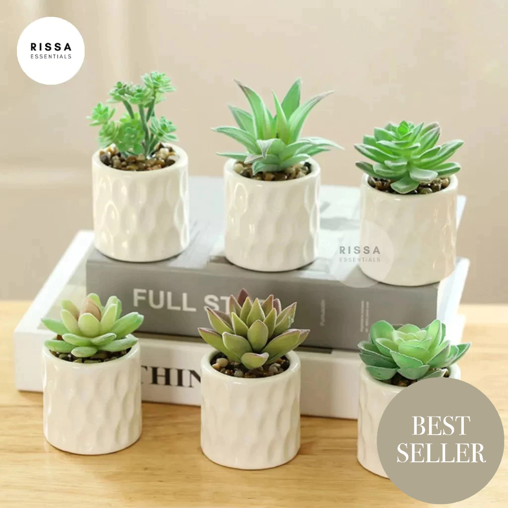 Mini Kaktus Sintetis Cactus Palsu Kecil Tanaman Pot Palsu Dekorasi Tanaman Bunga Sintetis Dekorasi