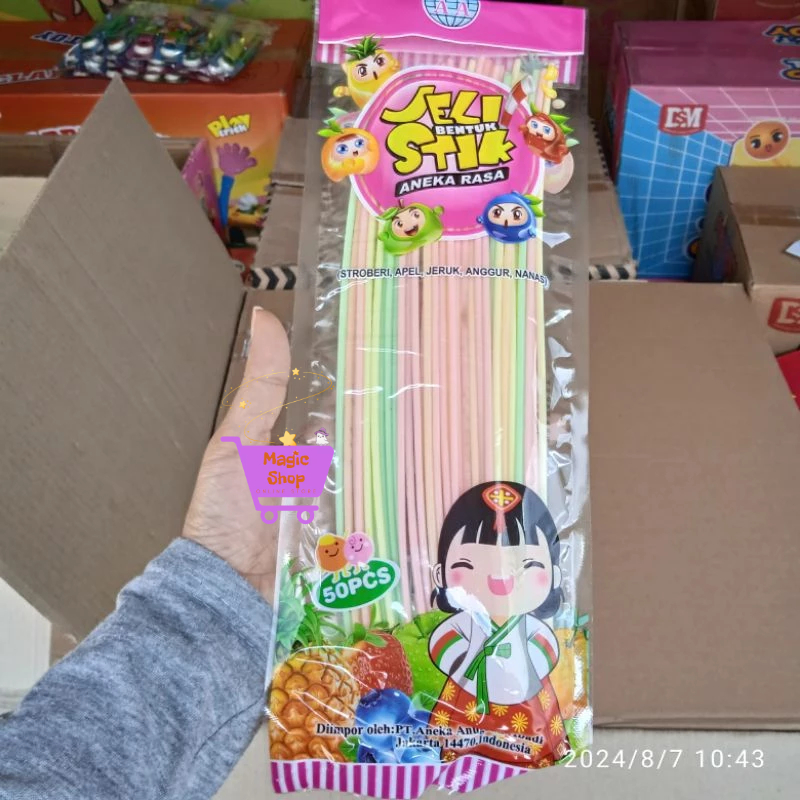 

JELI STICK PANJANG ISI 50 PCS / JELLY STICK ANEKA RASA YOGURT