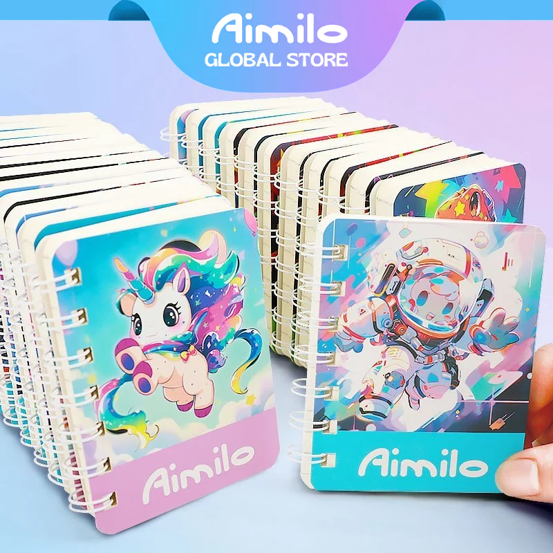 

[READY] Aimilo New Design Notebook A7 Scrapbook Mini Buku Kecil Catatan Notes Kecil 80 Lembar