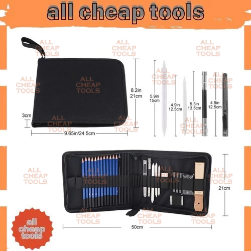 

33Pcs/Set Sketch Pensil Pisau Penghapus Dan Pensil Gambar Untuk Pencil act