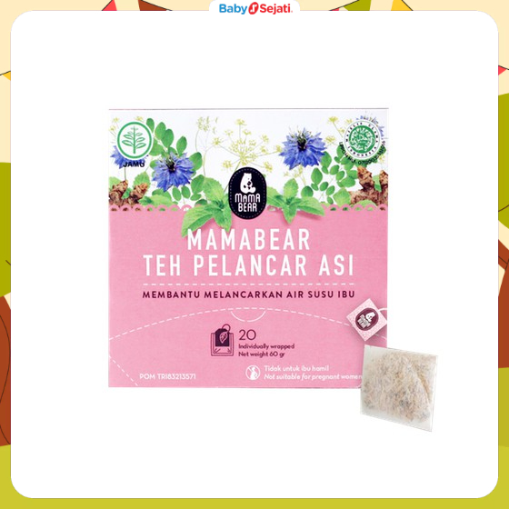 

MamaBear Teh Strawberry ASI Booster teh Pelancar Peningkat Produksi ASI