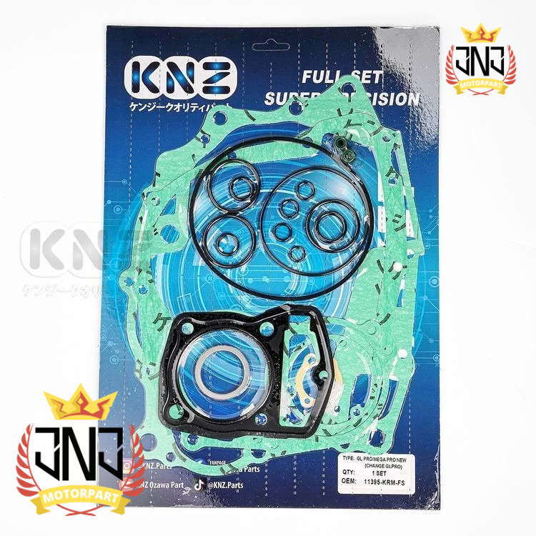 GASKET  FULL SET HONDA GL PRO / MEGA PRO NEW PRIMUS (KRM) PACKING FULLSET TOP TOPSET PAKING KNZ [JNJ