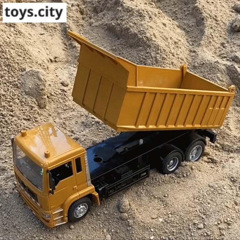 Mainan Truk Dump RC Truk Kendaraan Konstruksi RC Simulasi Kendaraan Mobil Besar Pemuat Konstruksi