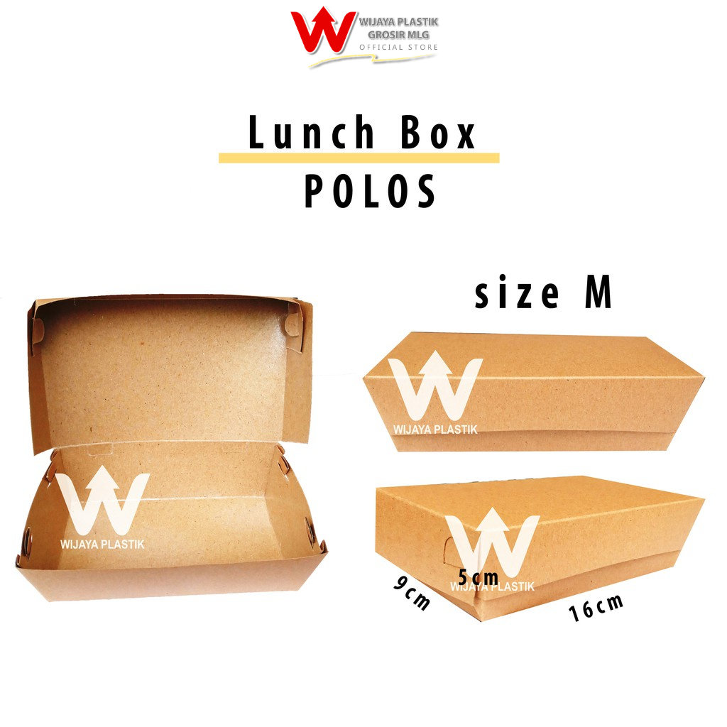 

[PROMO] Lunch Box ( M ) Window & Polos @Pcs | lunchbox full laminasi kraft paper kertas coklat dus makan kue medium ekonomis murah termurah kuat kardus Pcs