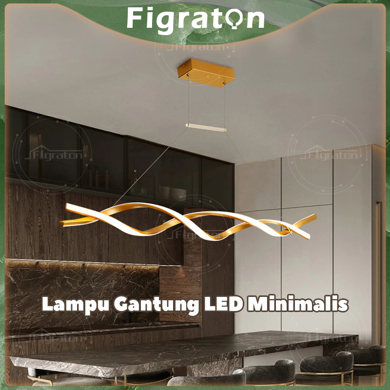 Restoran Lampu Gantung Ruang Makan Minimalis Lampu Gantung Meja Makan Lampu Gantung Dapur 3 Warna LE