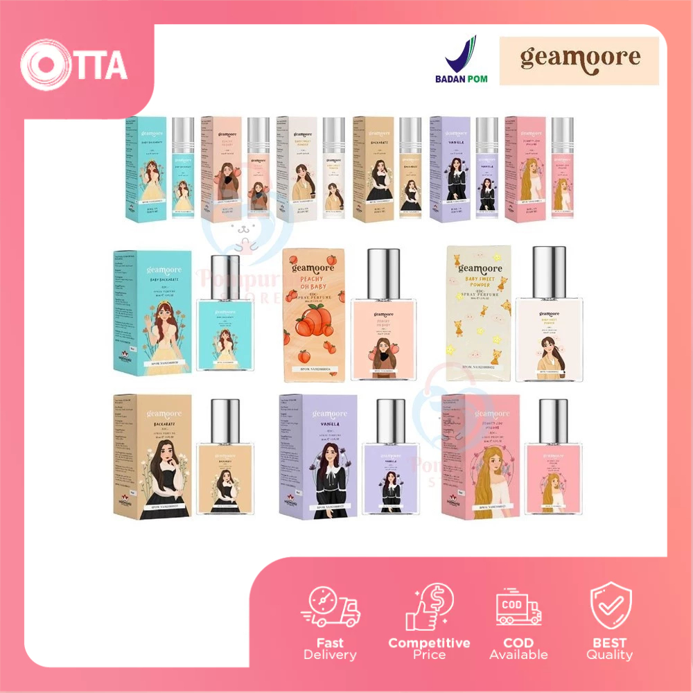 Geamoore Parfum Eau De Cologne Roll On 6ml / Spray 30ml Original BPOM | OTTA