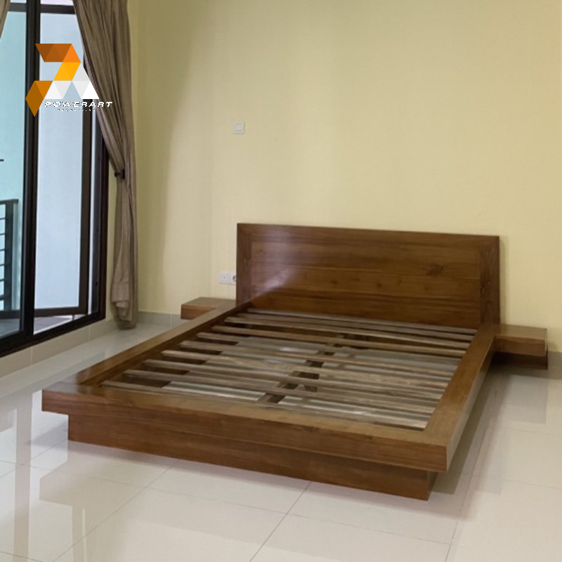 DIPAN JEPANG TEMPAT TIDUR MINIMALIS LESEHAN DIVAN RANJANG MODEL JEPANG KAYU JATI SOLID