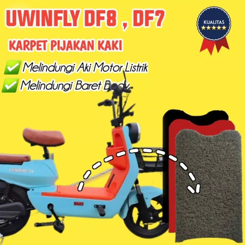 Karpet Sepeda listrik Pijakan U Winfly DF7 Motor listrik Sepeda listrik