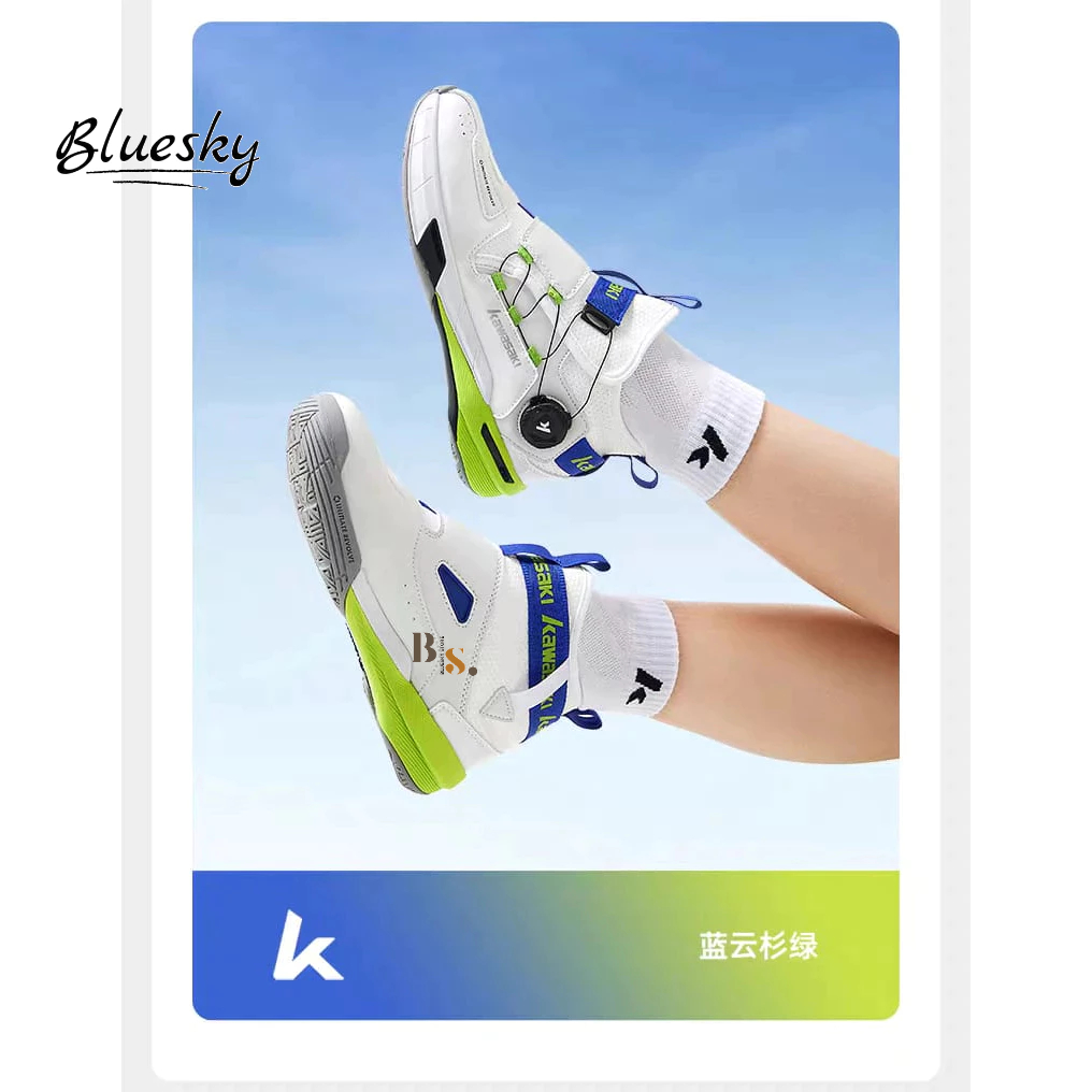 Bluesky Badminton Kawasaki BOA Anti-slip Penyerap Goncangan Sepatu Olahraga Profesional Pria dan Wan