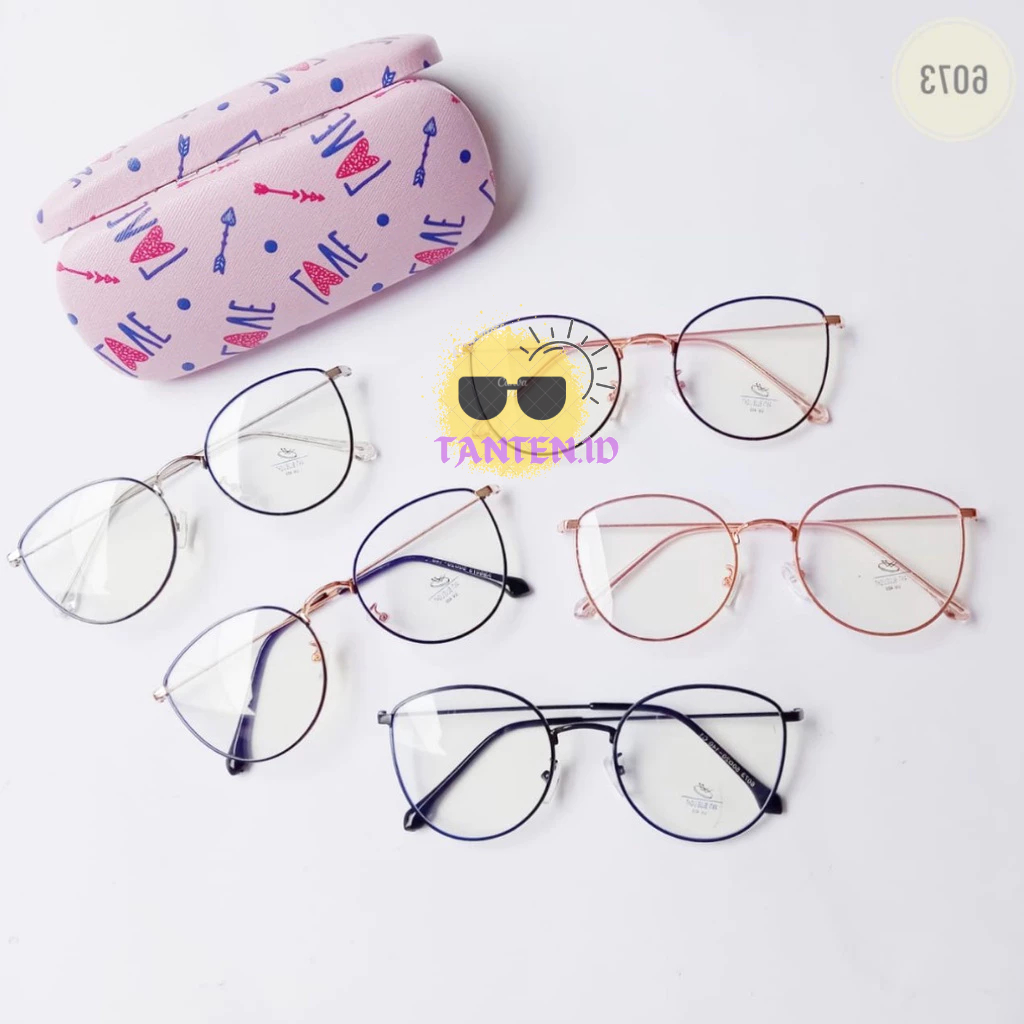 TANTEN 6073 FRAME KACAMATA CAT EYE TITANIUM
