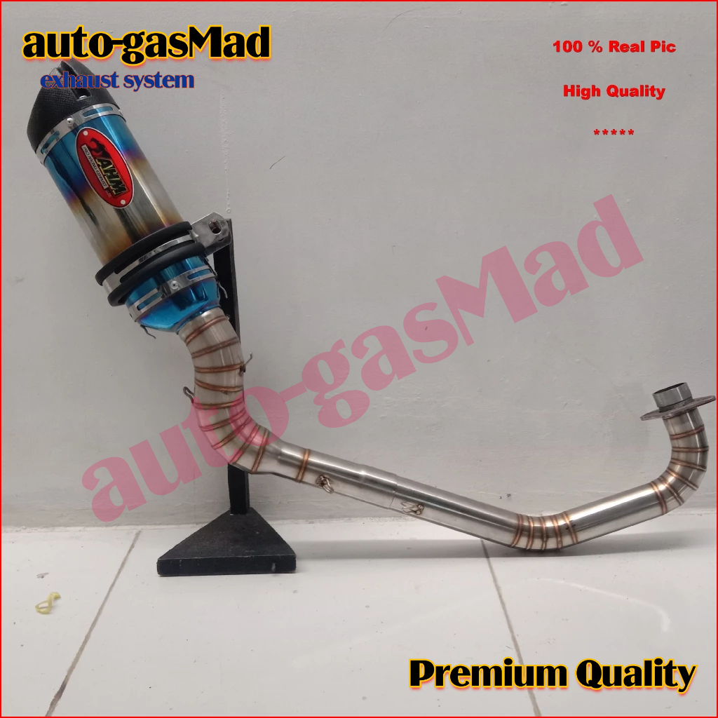 KNALPOT AHM PRO RACING EXHAUST MOTOR SATRIA FU / MX KING 150 / MX 135 / SONIC 150 /