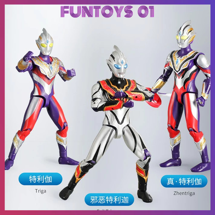 <COD> Figure Triga Ultraman Mainan aksi Trigger figuarts SHF Ultraman Dark Glitter Triga