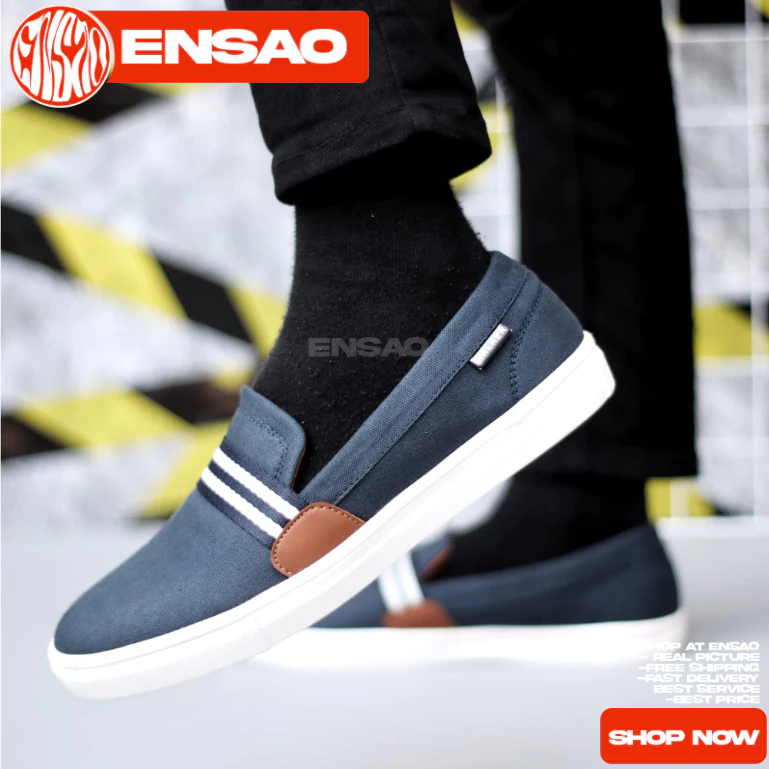 Sepatu Casual Slop Sneakers Pria