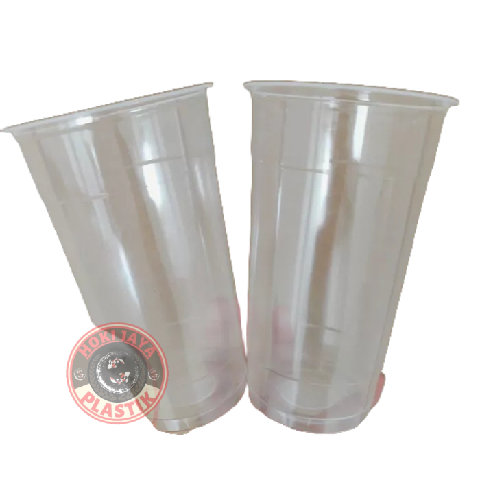 Gelas Plastik 22 oz - Cup Datar 22 - gelas cup datar 22 oz gelas plastik rata