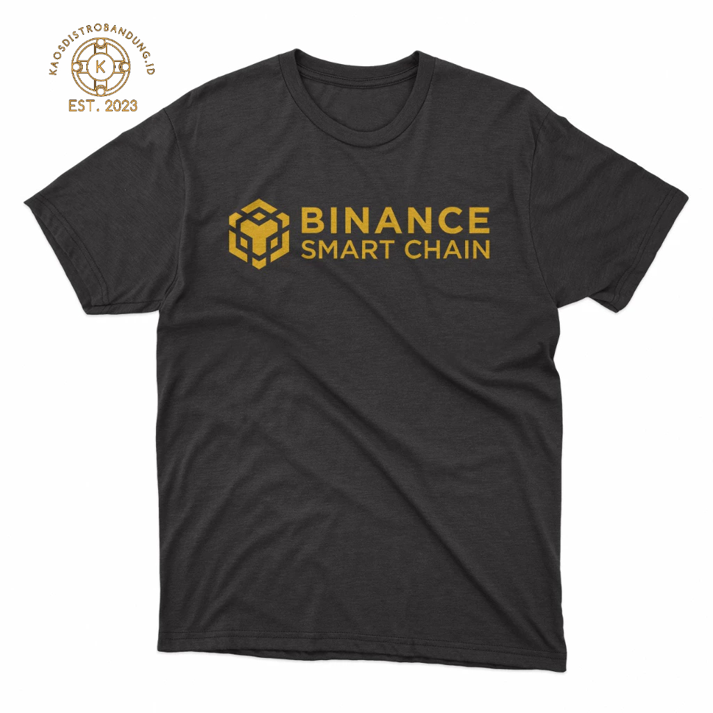 BAJU KAOS Unisex Binance Smart Chain BNB Casual DISTRO Cotton Combed 24s Premium Nyaman Saat Dipakai