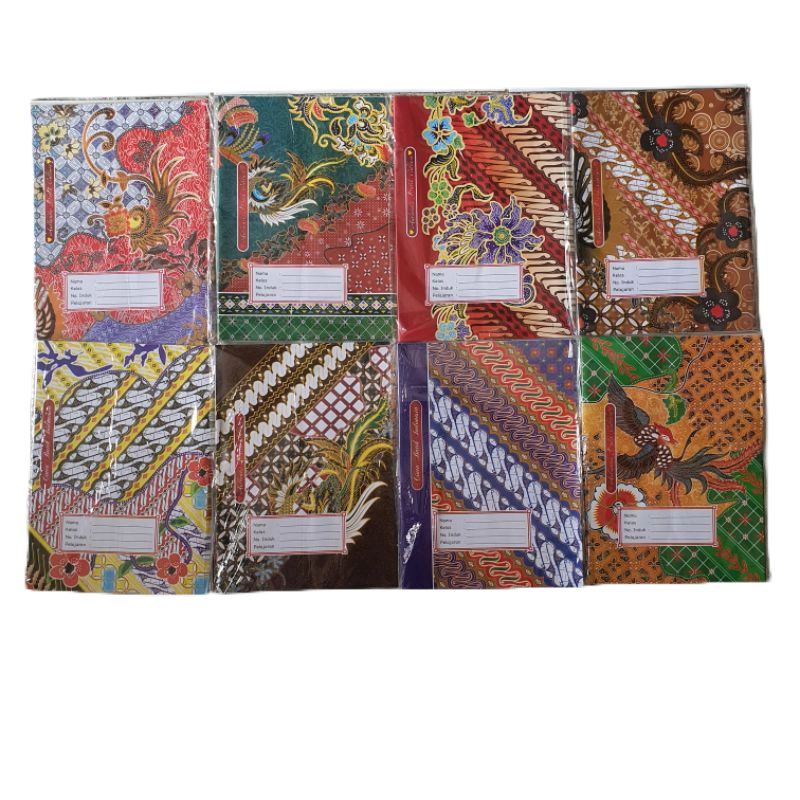 

Sampul batik 20lembar kuarto / Sampul kertas batik setara buku Sidu 38 dan 58