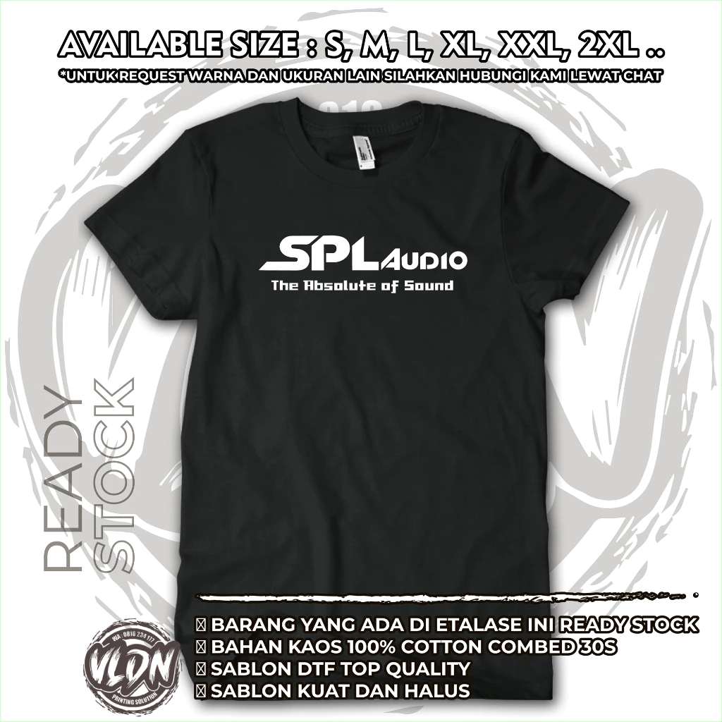 Kaos SPL Audio Baju Operator Sound System, Kaos Operator Sound System Spl Audio