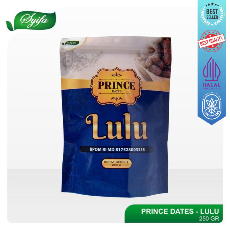 

Kurma lulu prince dates lulu syifa 1 kg kemasan pouch