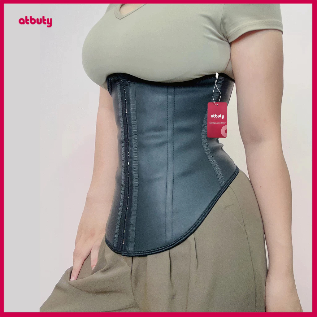 【atbuty】【Pemanjang Gratis】Waist Trainer Corset ,Waist Trainer Woman,Corset Belt,Corset Top,Latex Wai
