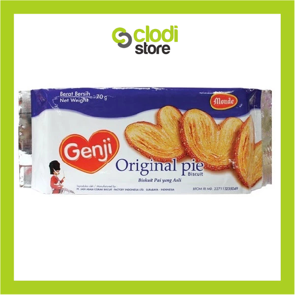 

Snack Monde Genji Original pie 70 gr CEMILAN ANAK BISKUIT PARSEL KUE HATI GROSIR MURAH PARCEL ULANG TAHUN 70 GRAM