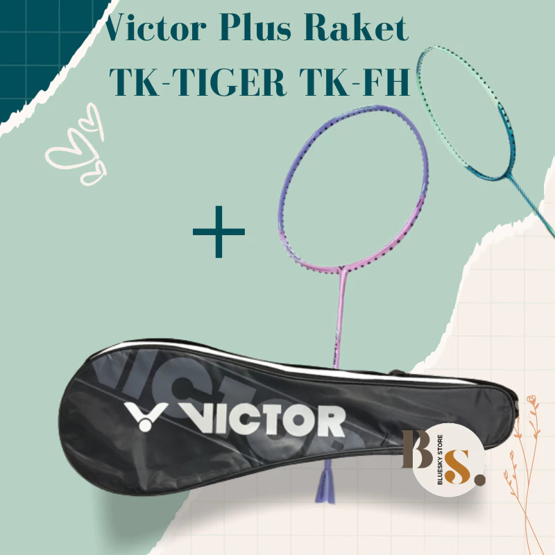 Bluesky Victor TK-Tiger TK-FH F TK-GH U 1 Set Tas Dapat Raket Produk Original Badminton Sling Bag Hi