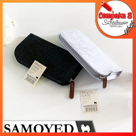

Tempat / Kotak Pensil / Dompet / Pouch Kain Felt Samoyed PCCS-F04 ( pipih black) - UTI0146