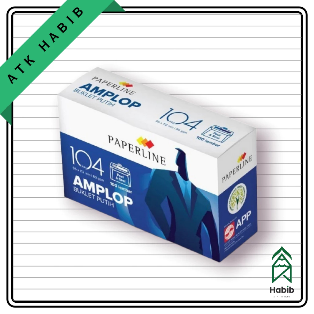 

Amplop Putih Paperline 104 PPS Uk. 95 x 152 mm