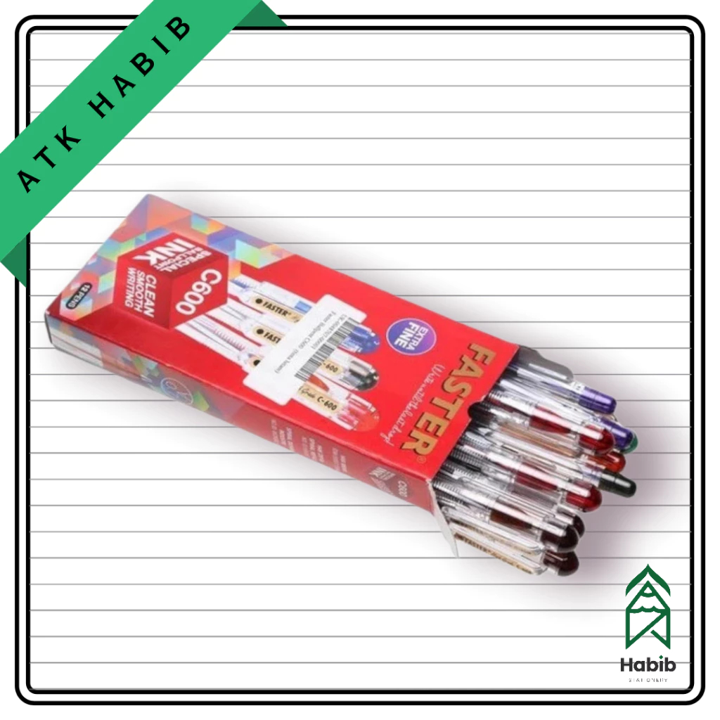 

Pulpen Faster C600 Extra Fine Tip 1 PAK