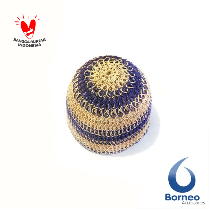 Peci Kopiah Songkok Rotan Kalimantan - Bulat