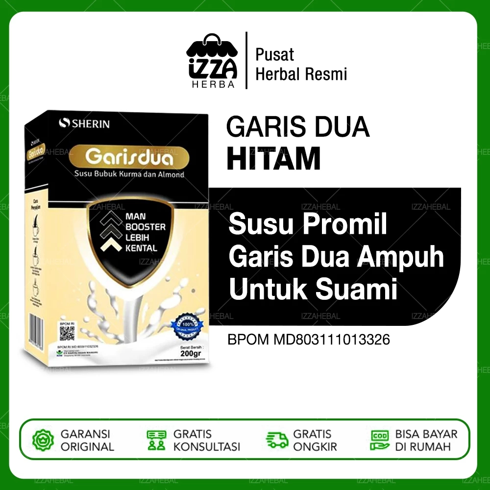 

SUSU GARIS DUA Susu Promil Ampuh Original SHERIN PREMIUM Untuk Pria Suami