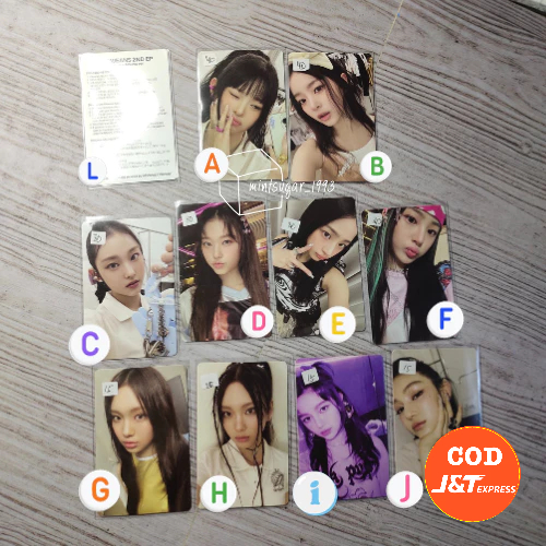 [ INCLUDE PACKING | READY STOCK OFFICIAL ] NewJeans PHOTOCARD Get Up 2nd EP B ver Minji Hanni Daniel