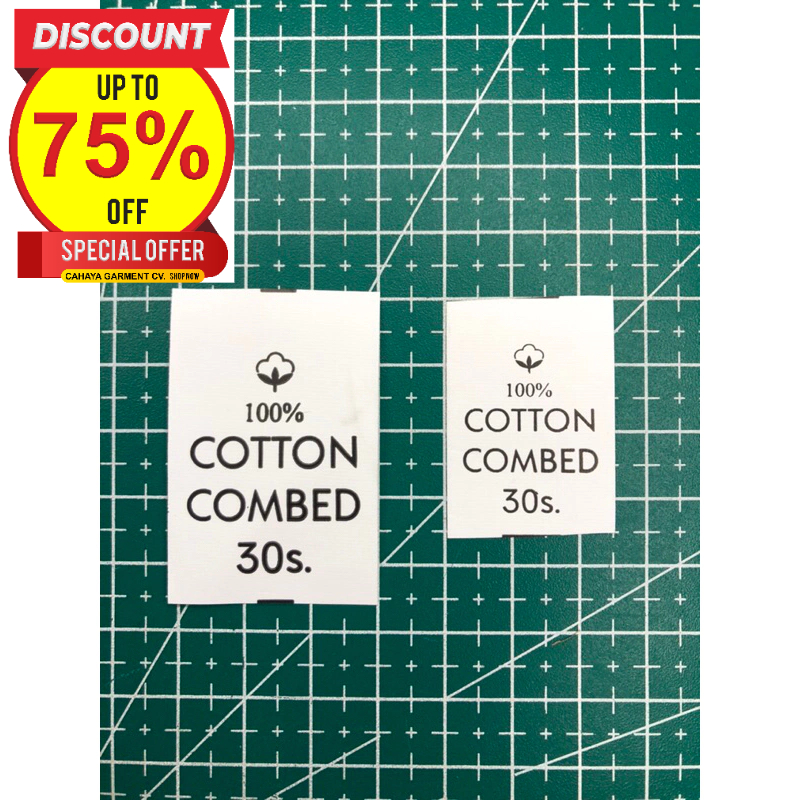 

COTTON COMBED TAG WASH SUPER PREMIUM CO 1X DI KIRIM 600PCS