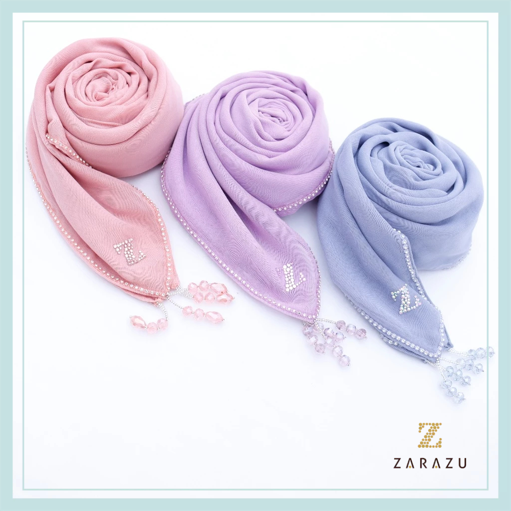 Cyntia Bella - Lina Sukijo Paris Japan Diamond Jenna Prive Signature Scarf Premium by Zarazu [Pastel