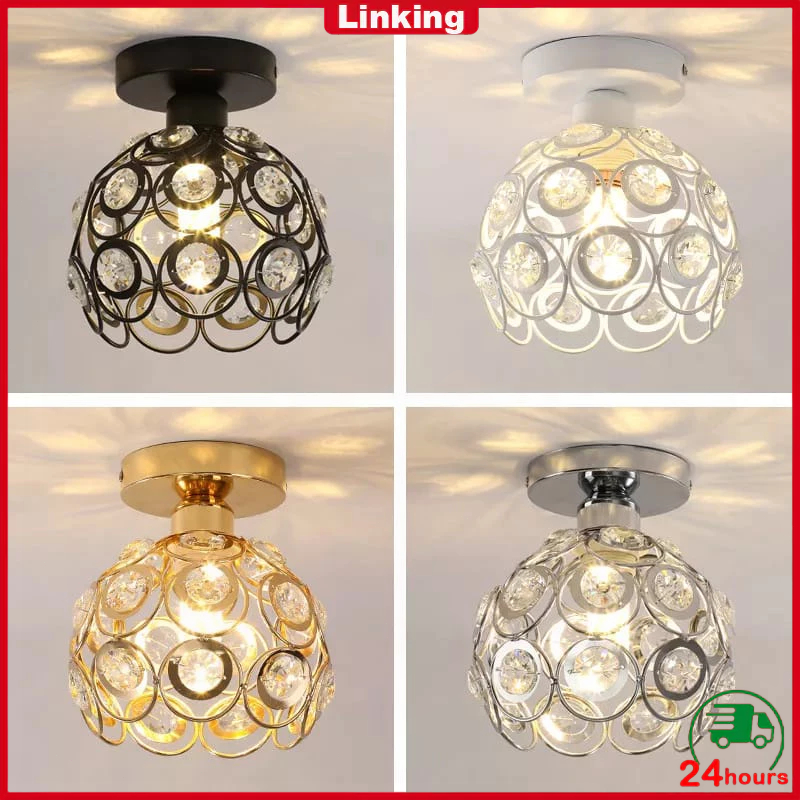 【COD】Lampu gantung Minimalis Lampu langit-langit Lampu kristal plafon rumah Minimalis Lampu Plafon G