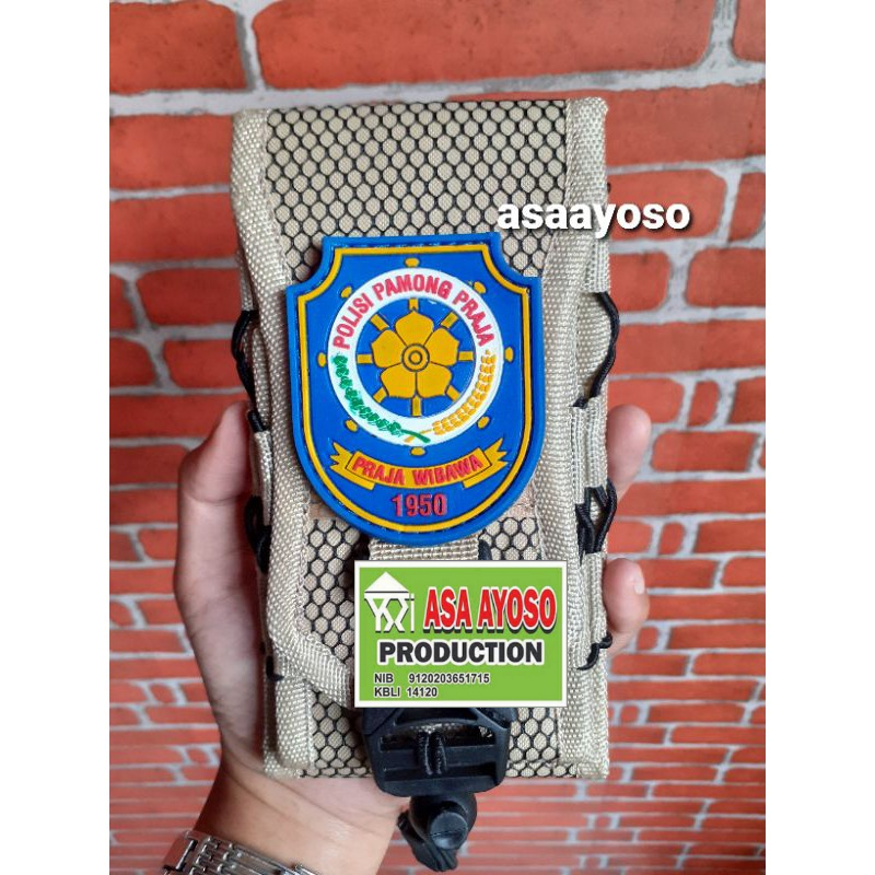 Satpol-PP lengkap.KOPEL DAN SARUNG HP SATPOL PP LOGO KARET