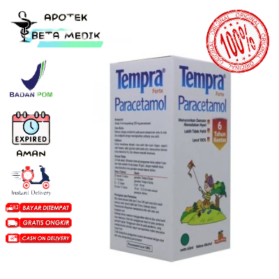 TEMPRA FORTE Syrup 60 ML - Obat Demam Anak Parasetamol 250 MG Paracetamol Sirup