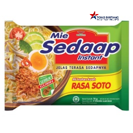 

Sedaap Mie Soto 75gr - Mie Instan
