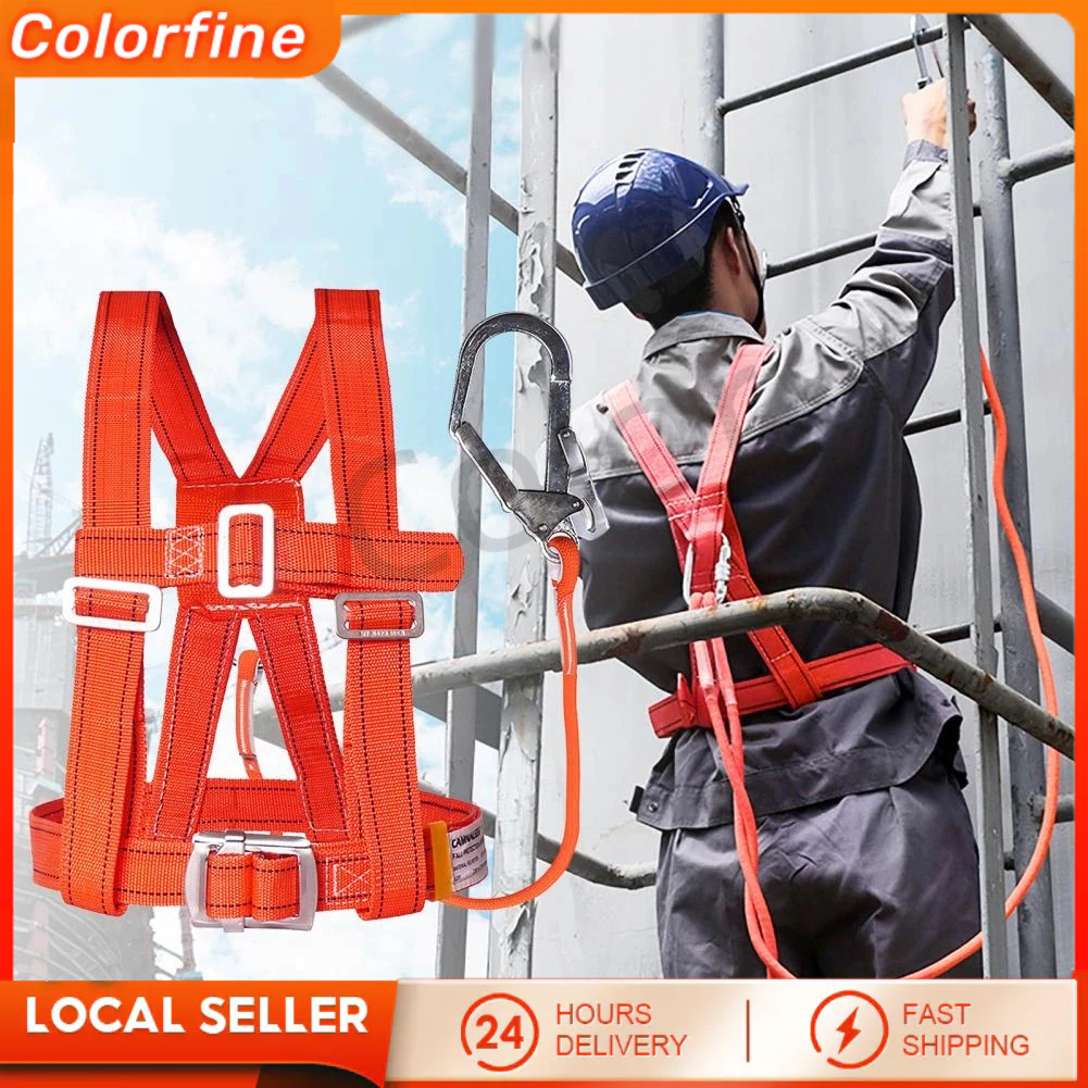 【COD】Safety Full Body Harness Safety Belt Kerja Safety Belt Proyek Safety Body Harness Double Hook P