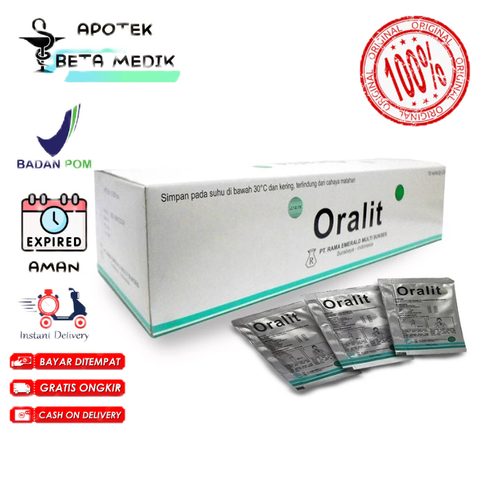 ORALIT SACHET PT RAMA - Atasi Cegah Dehidrasi Akibat Diare Mual Muntah Anak Dewasa