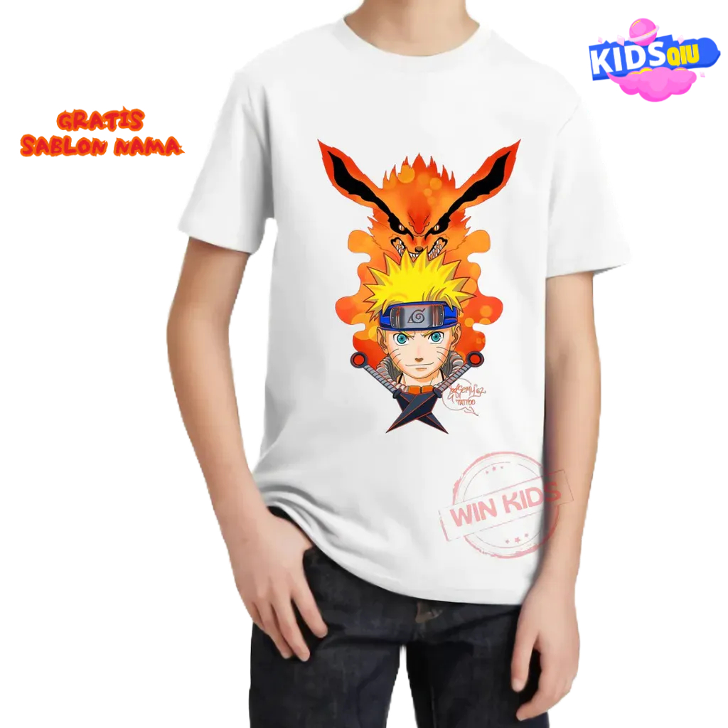 ( COD TERMURAH ) [FREE NAMA] Baju Kaos COUPLE ANAK DAN NARUTO BANYAK MOTIF