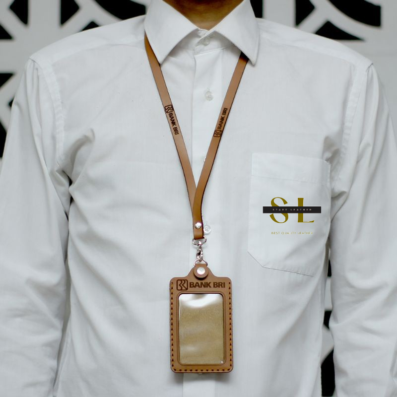 

Id card holder kulit Id Card kulit custom Nametag holder custom Start Leather