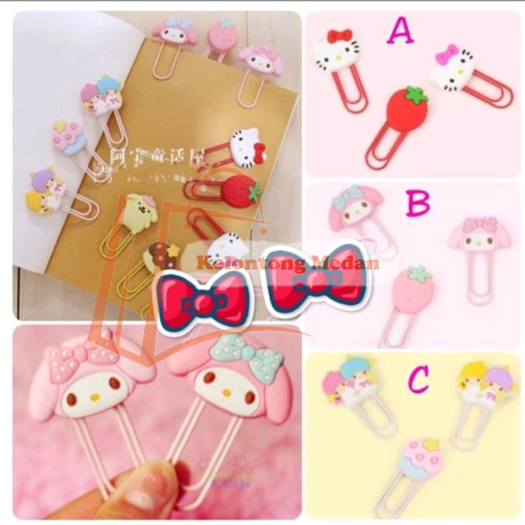 

3 PCS 1 SET PAPER CLIP KERTAS KLIP KERTAS UKURAN BESAR KARAKTER LUCU