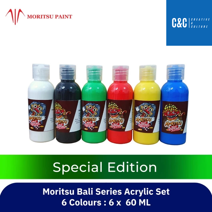 

Cat Akrilik Set Moritsu Acrylic Paint Bali Series 60 ML - 6 Colours